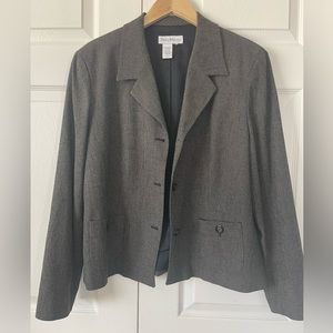 Vintage David Brooks Black & light tan tweed blazer
